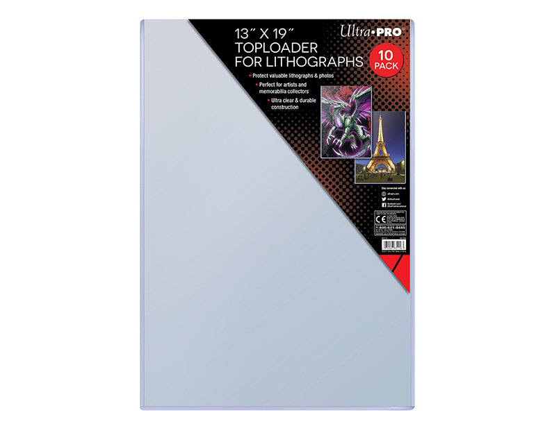 ULTRA PRO - TOPLOADER - 13" X 19" - Lithographs pack of 10